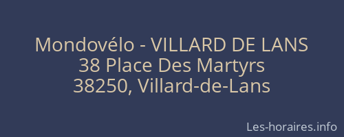 Mondovélo - VILLARD DE LANS