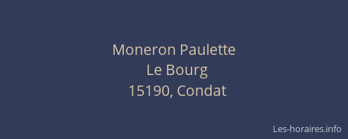 Moneron Paulette