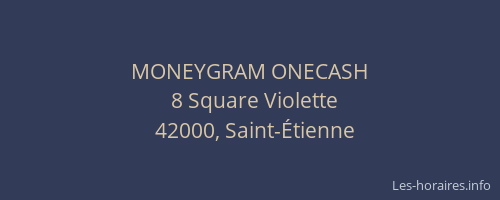 MONEYGRAM ONECASH