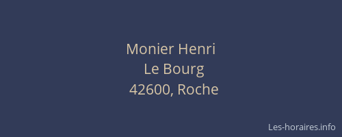 Monier Henri