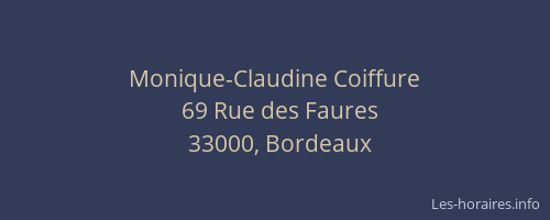 Monique-Claudine Coiffure
