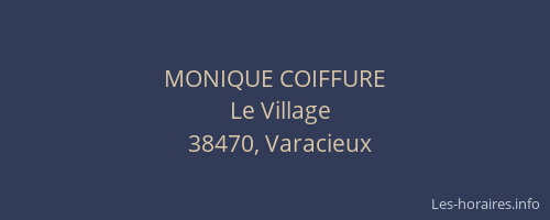 MONIQUE COIFFURE