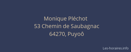 Monique Pl&eacute;chot