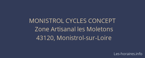 MONISTROL CYCLES CONCEPT