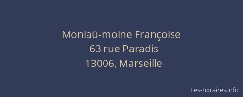 Monlaü-moine Françoise