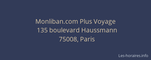 Monliban.com Plus Voyage