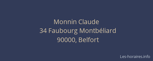 Monnin Claude