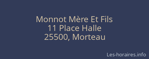 Monnot Mère Et Fils