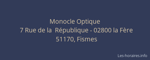 Monocle Optique
