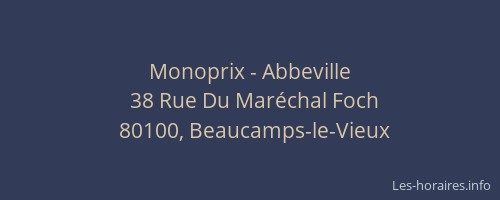 Monoprix - Abbeville