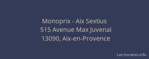 Monoprix - Aix Sextius