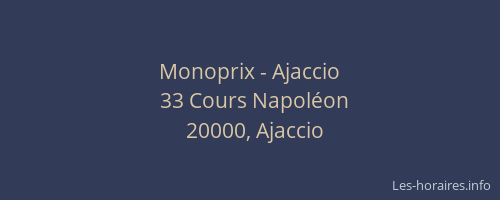 Monoprix - Ajaccio