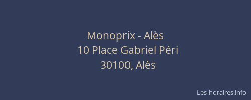 Monoprix - Alès