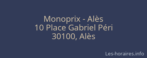 Monoprix - Alès