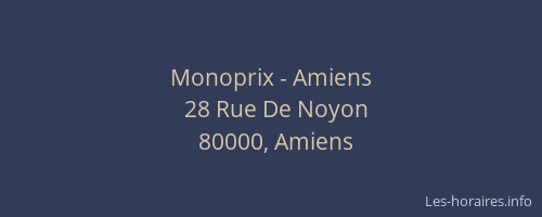 Monoprix - Amiens