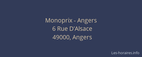 Monoprix - Angers