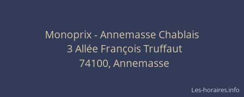 Monoprix - Annemasse Chablais