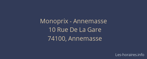 Monoprix - Annemasse