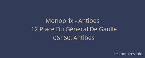 Monoprix - Antibes