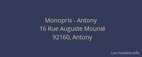 Monoprix - Antony