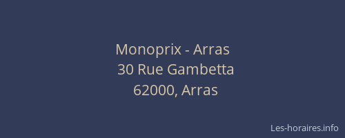 Monoprix - Arras