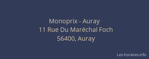 Monoprix - Auray