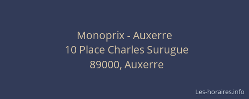 Monoprix - Auxerre