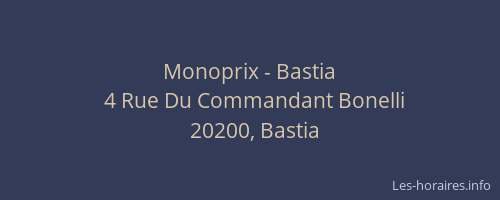 Monoprix - Bastia