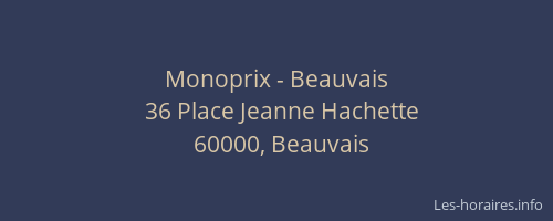 Monoprix - Beauvais