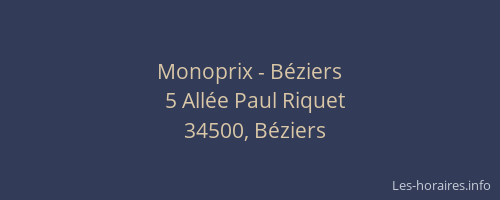 Monoprix - Béziers