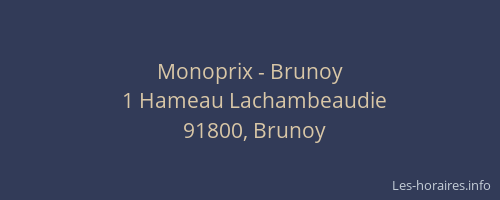 Monoprix - Brunoy