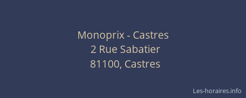 Monoprix - Castres