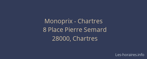 Monoprix - Chartres