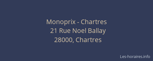 Monoprix - Chartres