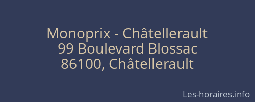 Monoprix - Châtellerault