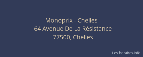 Monoprix - Chelles