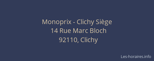 Monoprix - Clichy Siège