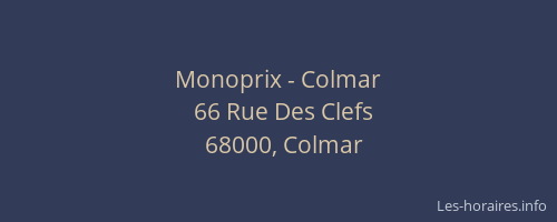 Monoprix - Colmar
