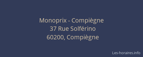 Monoprix - Compiègne