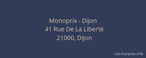 Monoprix - Dijon
