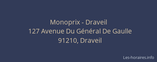 Monoprix - Draveil