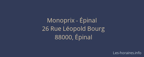 Monoprix - Épinal