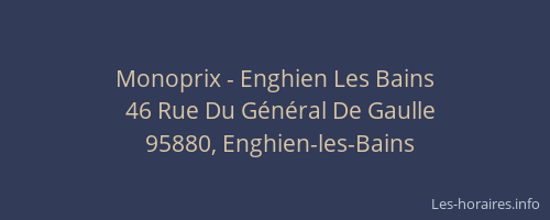 Monoprix - Enghien Les Bains