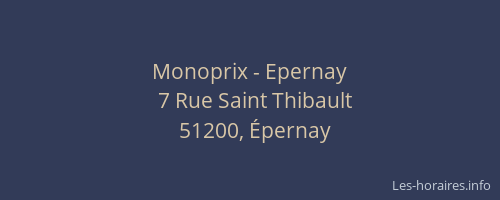 Monoprix - Epernay