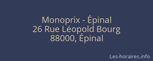 Monoprix - Épinal