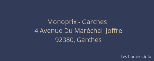 Monoprix - Garches
