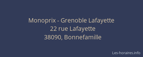 Monoprix - Grenoble Lafayette