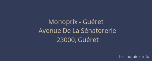 Monoprix - Guéret
