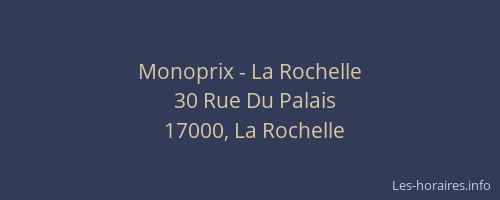 Monoprix - La Rochelle
