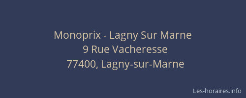 Monoprix - Lagny Sur Marne